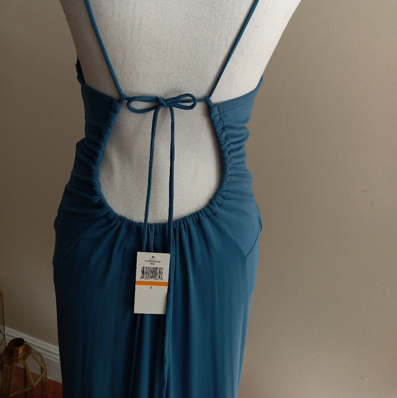 Max & Cleo Blue Evening Gown SM NWT - Picture 2 of 5